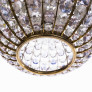 PS3071 Pink Clear Crystal Glass Chandelier