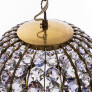 PS3071 Pink Clear Crystal Glass Chandelier