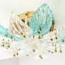 PS3072 Glass & Brass Flush mount