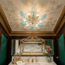 PS3072 Glass & Brass Flush mount