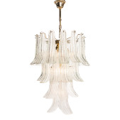PS3073 Glass and Brass Chandelier