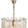 PS3073 Glass and Brass Chandelier