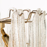 PS3073 Glass and Brass Chandelier