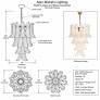 PS3073 Glass and Brass Chandelier