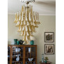 PS3081 Honey Colored Murano Chandelier