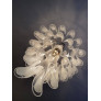 PS3088 White Murano Chandelier