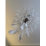 PS3088 White Murano Chandelier