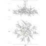 PS3092 Voa Ballerina Large Chandelier