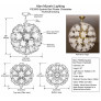 PS3093 Sputnik Bud Flower Chandelier