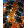 PS3094 Black and Orange Flower Stunning Murano Glass Chandelier
