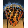 PS3094 Black and Orange Flower Stunning Murano Glass Chandelier