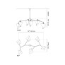 PS3123 Hanji Cassiopeia Chandelier