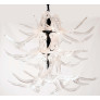 PS3146 Glass Antler Chandelier Clear