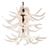 PS3146 Glass Antler Chandelier Clear