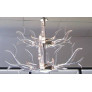 PS3148 Lucite and Stainless Steel Antler Chandelier