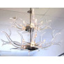 PS3148 Lucite and Stainless Steel Antler Chandelier