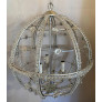 PS3150 Silver Leaf Sputnik Ball Chandelier