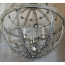 PS3150 Silver Leaf Sputnik Ball Chandelier