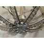 PS3150 Silver Leaf Sputnik Ball Chandelier