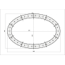 PS3153 Oval Chandelier