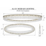 PS3153 Oval Chandelier