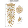 PS3156 Gold Glass Pendant