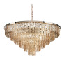 PS3160 Gold Amber Glass Chandelier