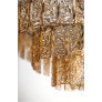 PS3160 Gold Amber Glass Chandelier