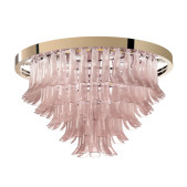 PS3162 Clear Pink Murano Chandelier