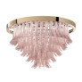 PS3162 Clear Pink Murano Chandelier