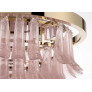 PS3162 Clear Pink Murano Chandelier