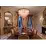 PS3162 Clear Pink Murano Chandelier
