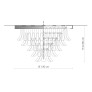 PS3162 Clear Pink Murano Chandelier