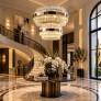 PS3166 Transparent Trihedrons Chandelier