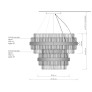 PS3166 Transparent Trihedrons Chandelier