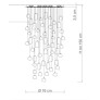 PS3168 Cascading Chandelier