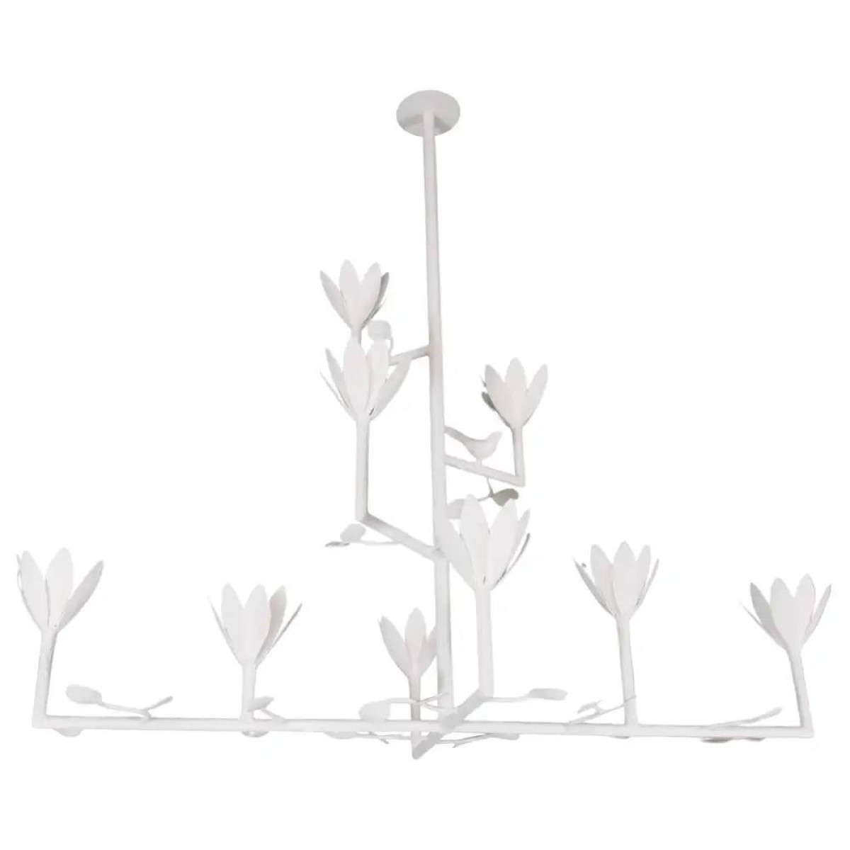PS3304 9 Bloom Plaster Chandelier