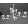 PS3304 9 Bloom Plaster Chandelier
