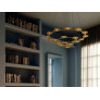 PS6069 FLAT SATURN CHANDELIER