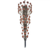PS6107 Eccentrica Chandelier