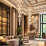 PS6107 Eccentrica Chandelier