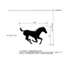 PS9001 CUSTOM HORSE CRYSTAL SCULPTURE