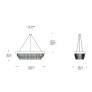 PS9008 AQUARELLES CHANDELIER