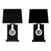 PS9091 BLACK RESIN DESK LAMPS