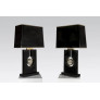 PS9091 BLACK RESIN DESK LAMPS