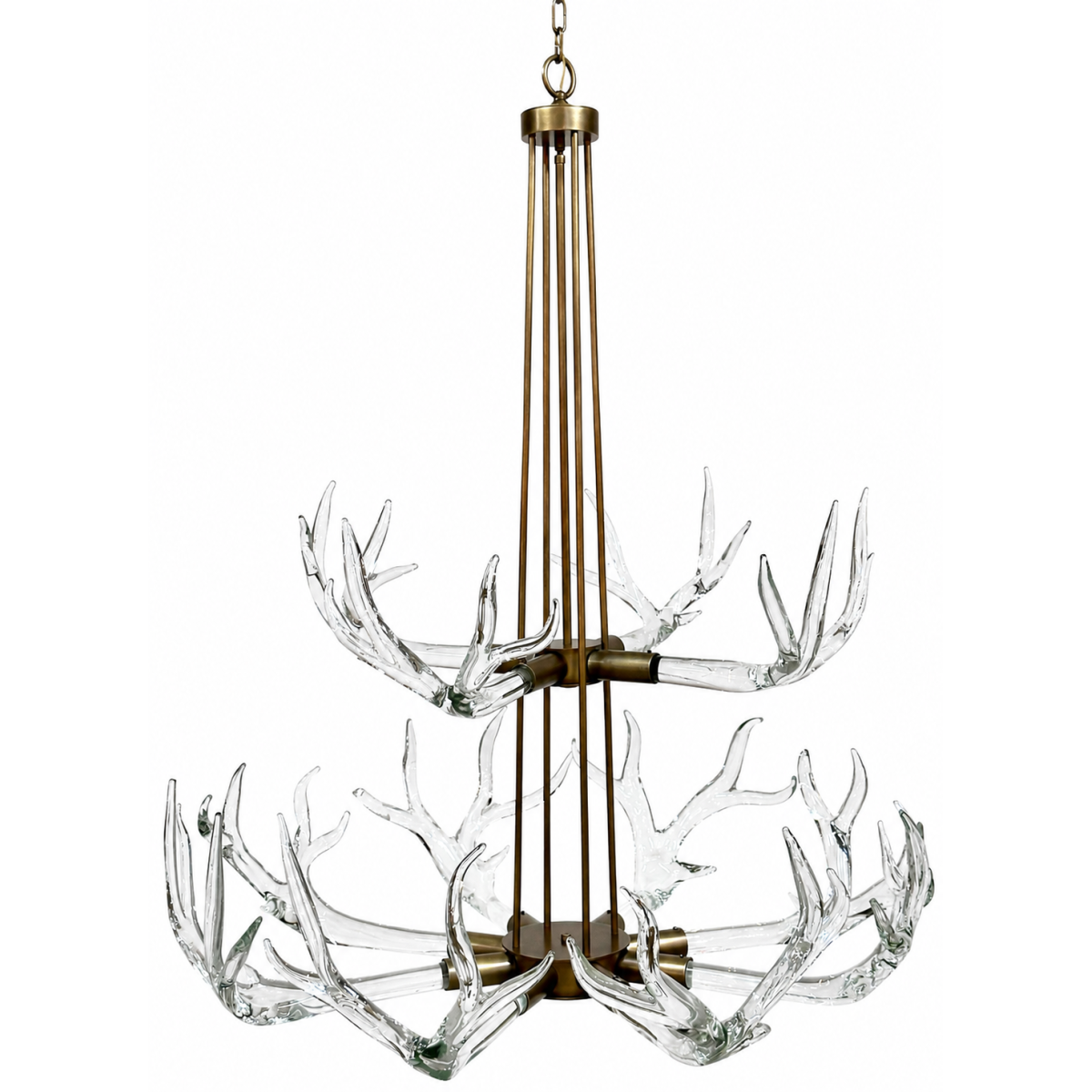 PS9093 HYRA CHANDELIER 2-TIER CRYSTAL DEER PS9093 HYRA CHANDELIER 2-TIER CRYSTAL DEER