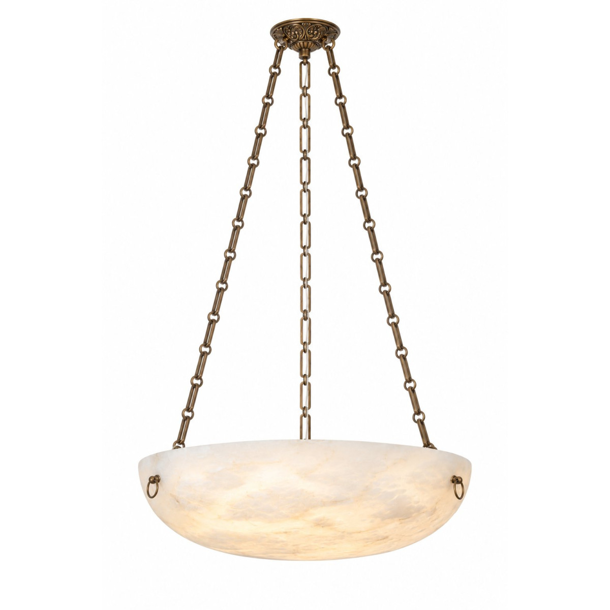 PS9139 Burton Alabaster Bowl Ceiling Light