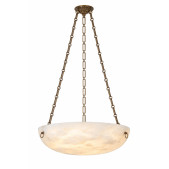 PS9139 Burton Alabaster Bowl Ceiling Light
