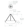 PS9139 Burton Alabaster Bowl Ceiling Light