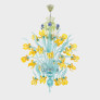 PS1515 TRADITIONAL CHANDELIER VAN GOGH IRIS DELUXE